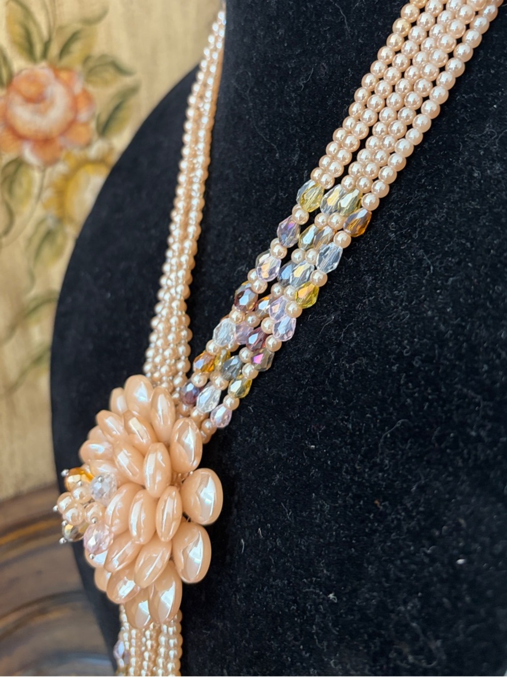 Joan Rivers Classics Collection Vintage Champagne Starlet Multi-Strand Necklace - Picture 11 of 14